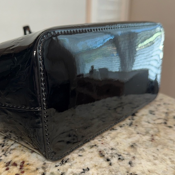 Michael Kors Jet Set XS Black Patent Logo Debossed Convertible Tote BEAUTIFUL - Picture 5 of 10
